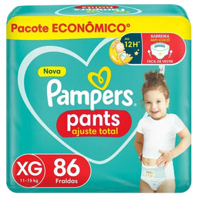 KIT 3 EM 1 - 3 und Fralda Pampers Pants Ajuste Total Max 86 Unidades