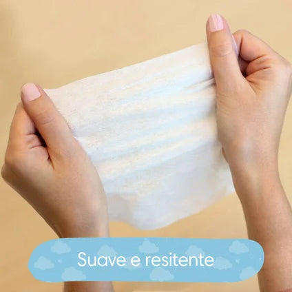 Lenços Umedecidos Pampers Cuidado De Bebê Leve 4 Pague 3 Com 48 Unidades