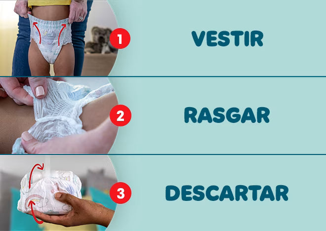 Kit 3 em 1 - 3 und Fraldas Pampers® Premium Care Pants 86 pc