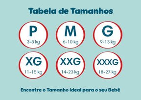 Kit 3 em 1 - 3 und Fraldas Pampers® Premium Care Pants 86 pc